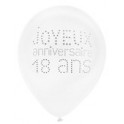 Ballon Joyeux anniversaire 18 ans