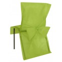 Housse de chaise avec noeud vert anis